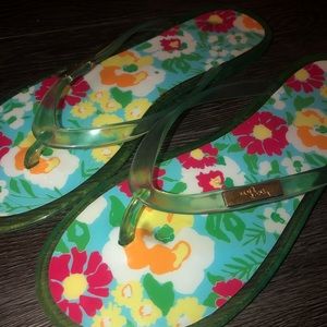 Lilly Pulitzer flip flops